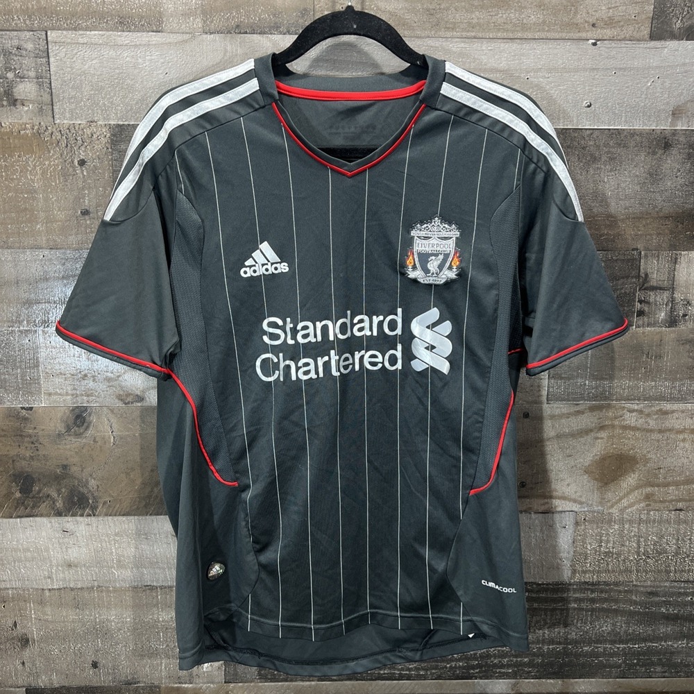 Liverpool Jersey 11/12 TECHFIT Player Issue Away Gerrard #8 Size S/M Gray
